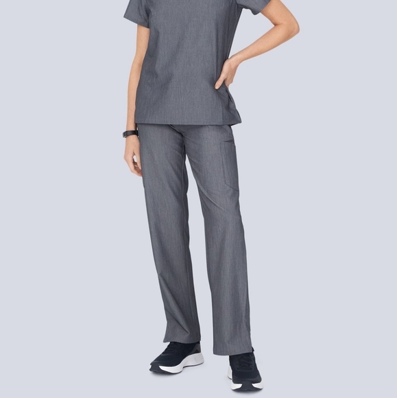 Mandala Gray 9 Pocket Cargo Scrub Pants 